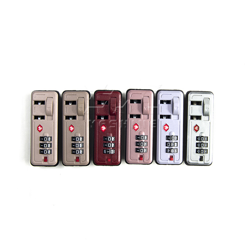 China production Luggage Spare Parts Suitcase Password Alloy code lock for external luggage