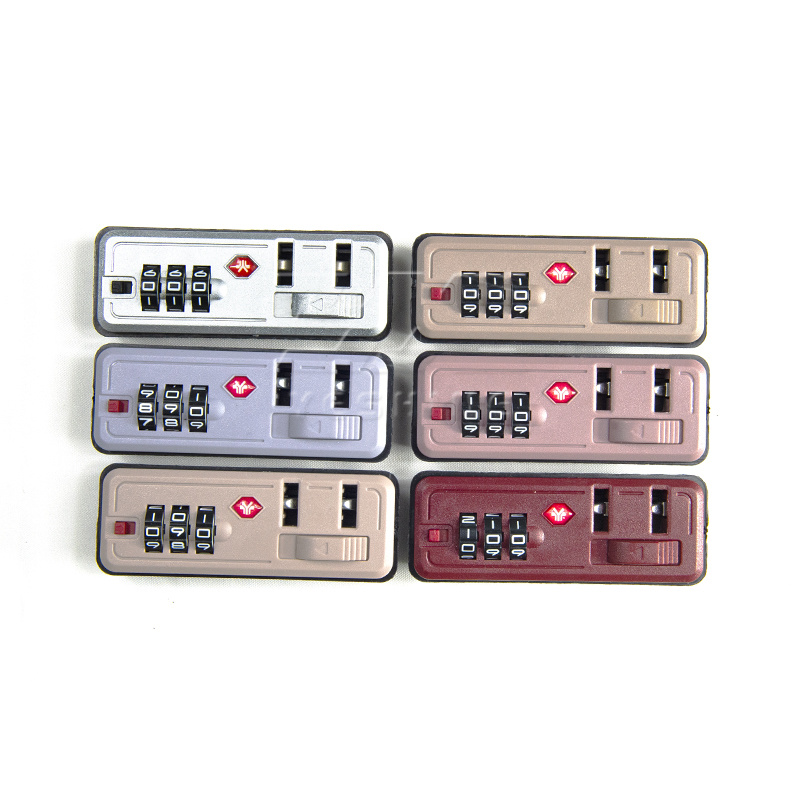 China production Luggage Spare Parts Suitcase Password Alloy code lock for external luggage