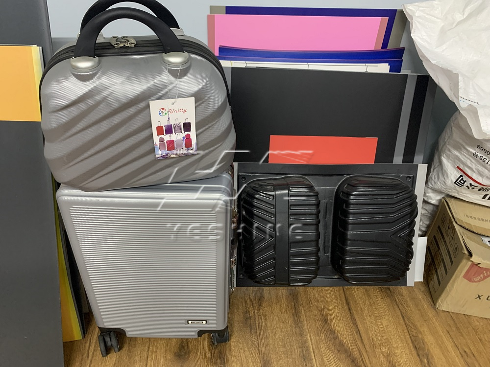 2022 ABS PC trendy design trolley luggage travel suitcase bag case