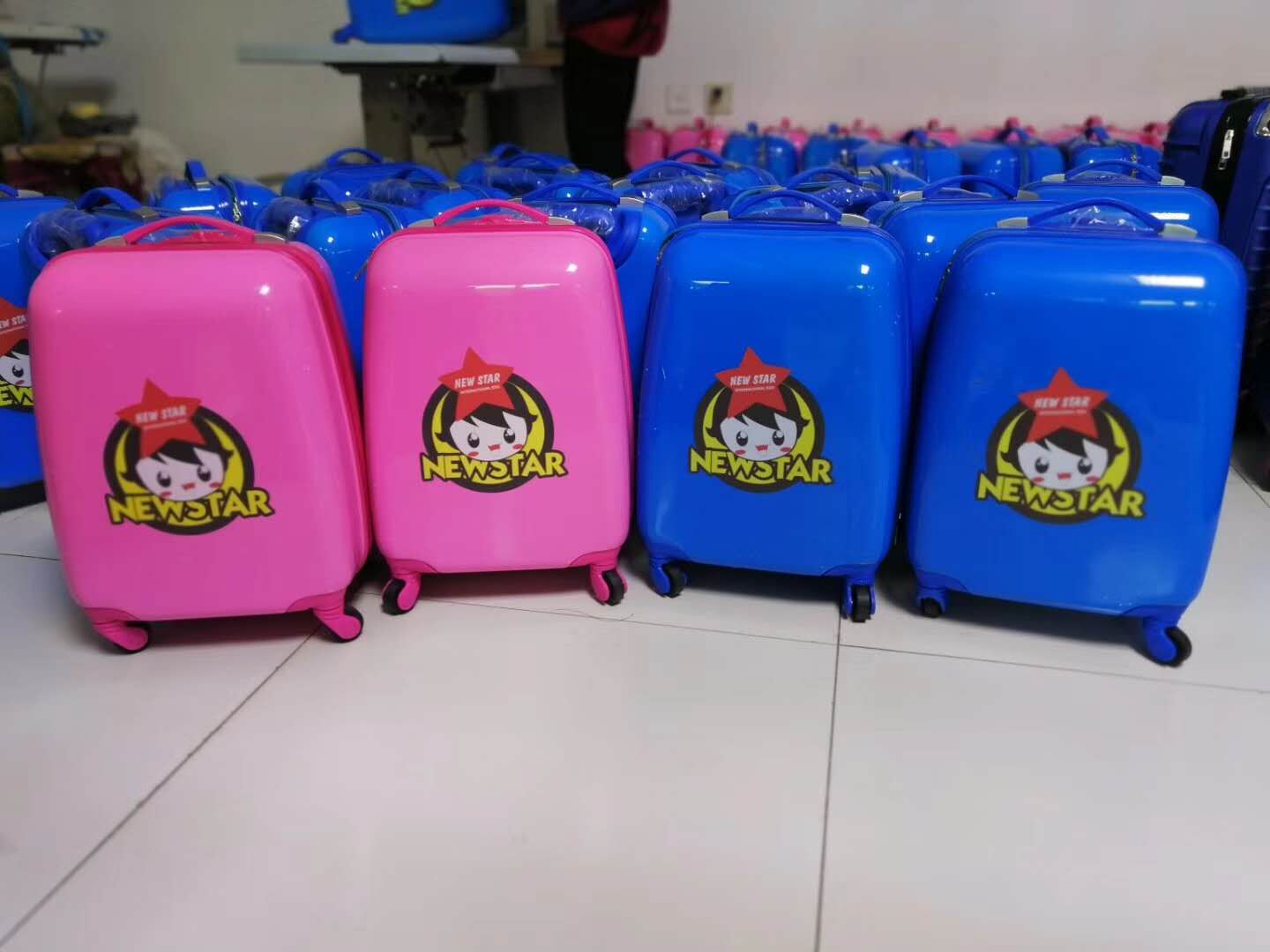 2021 children trolley suitcase luggage in ABS PC material