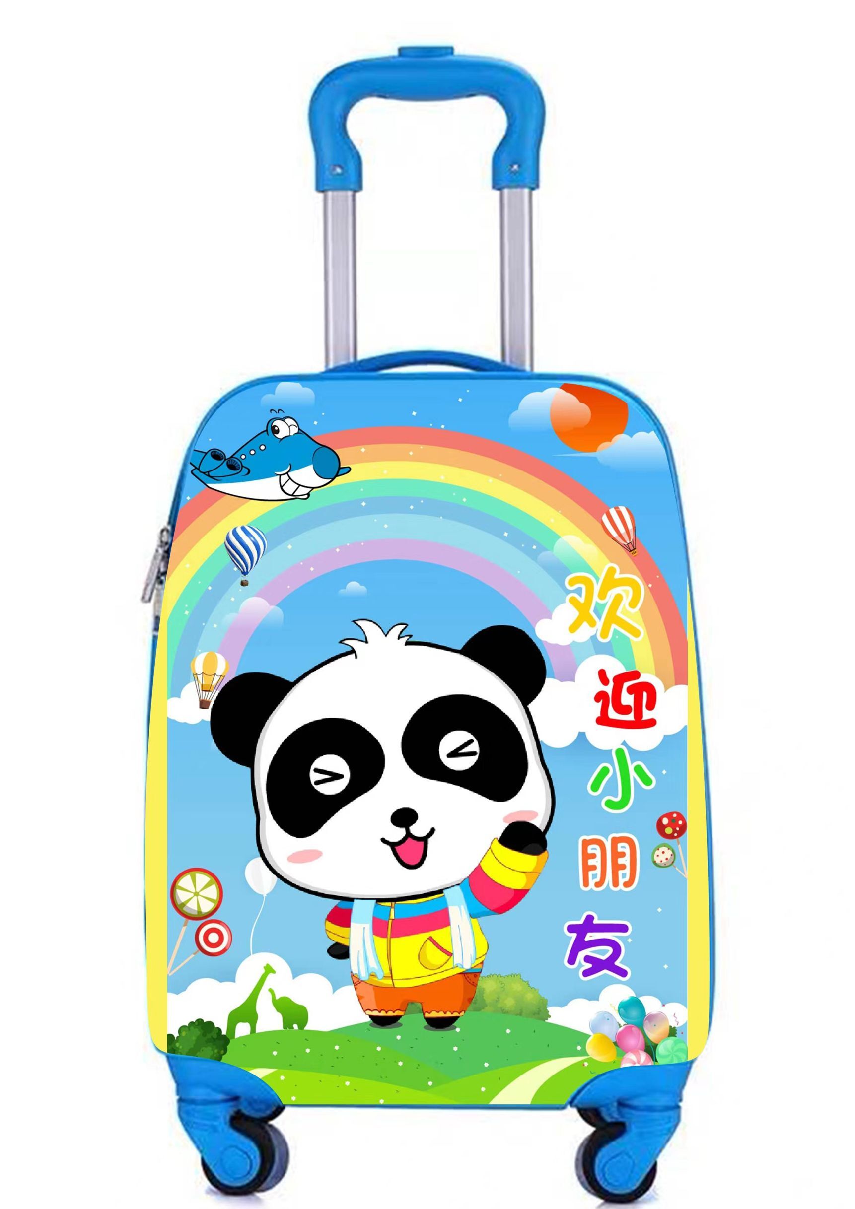 best selling Eco-friendly cheap cartoon characters colorful hard shell baby kids travel suitcase lug