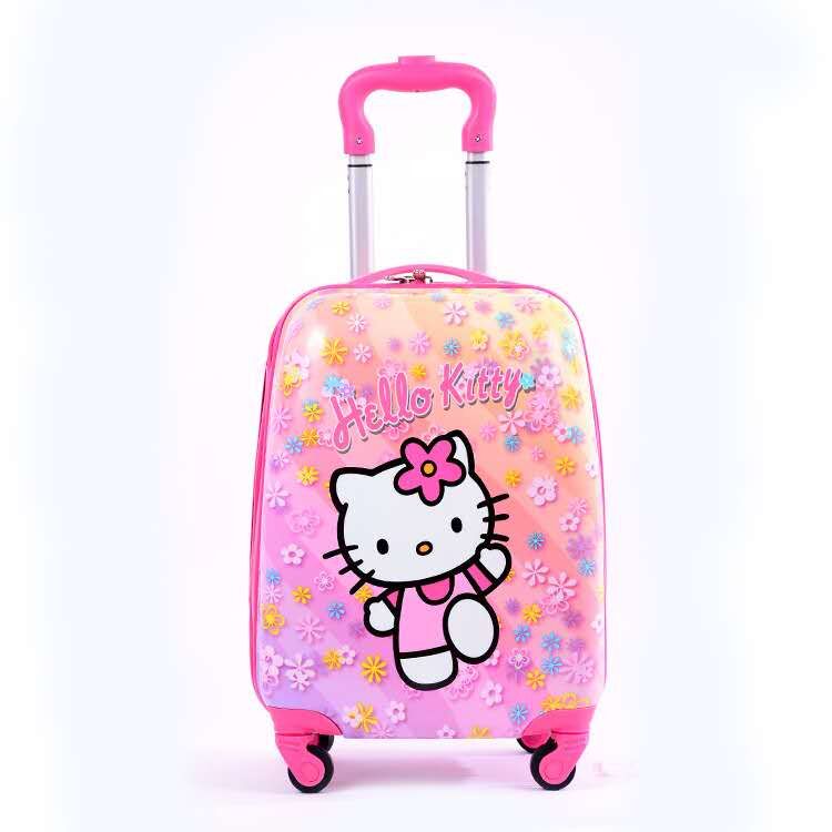 Cartoon PC various printing ABS kids travel trolley luggage